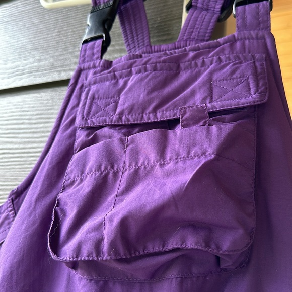AQ ARCTIC QUEST Snow Pants Ski BIB Snow Pants purple Snowboarding Child Size 5-6 - Picture 2 of 9